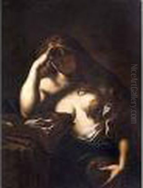 Die Heilige Magdalena Oil Painting by Luca Giordano