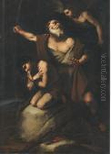 The Sacrifice Of Isaac Oil Painting by Luca Giordano