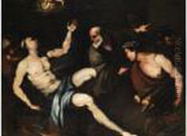 Martyrium Des Heiligen Laurentius Oil Painting by Luca Giordano