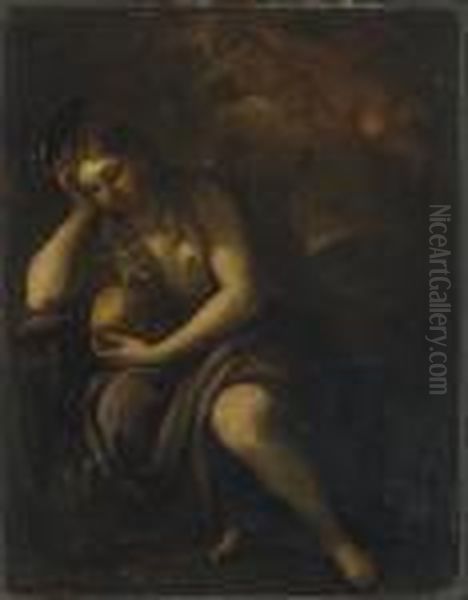 The Penitent Mary Magdalene Oil Painting by Luca Giordano