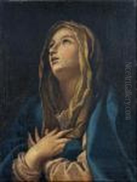 Virgen Dolorosa Oil Painting by Luca Giordano