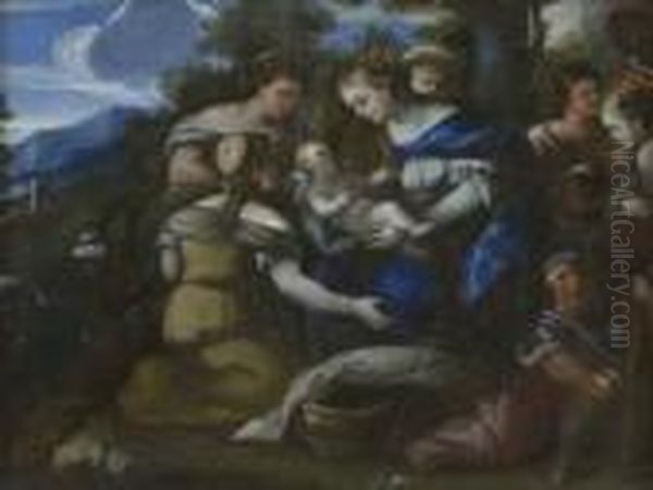 Mose Salvato Dalle Acque Oil Painting by Luca Giordano