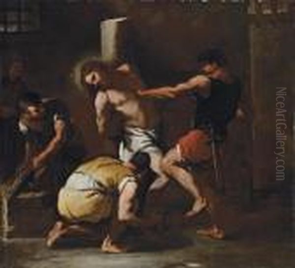 The Flagellation Oil Painting by Luca Giordano