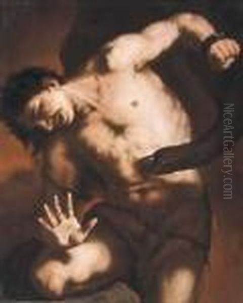 Prometeo Divorato Dall'aquila Oil Painting by Luca Giordano