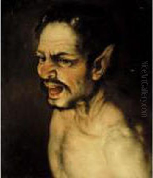 Head Of Marsyas Oil Painting by Luca Giordano