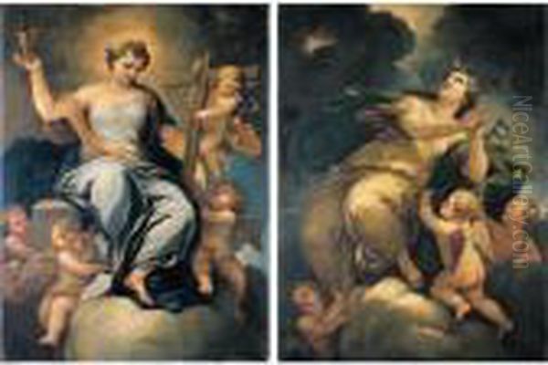 An Allegory Of Faith Oil Painting by Luca Giordano