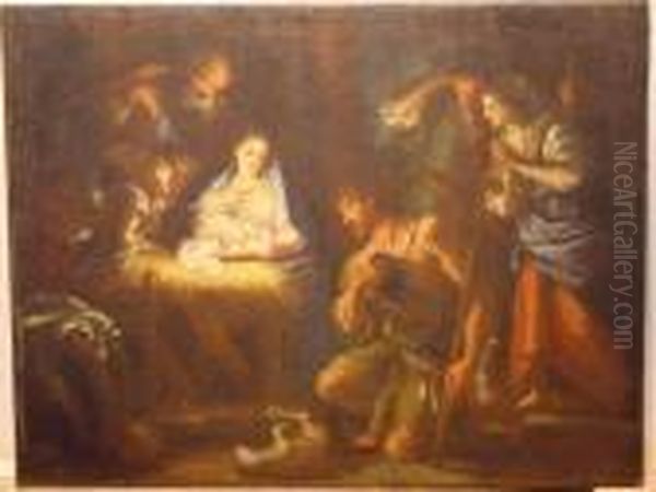 Adoration Of The Shepherds Oil Painting by Luca Giordano