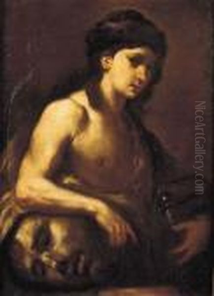 David Oil Painting by Luca Giordano