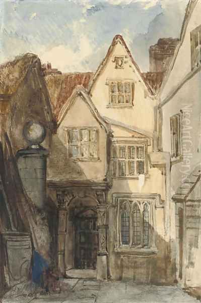 An alderman's house, Bristol Oil Painting by William James Muller