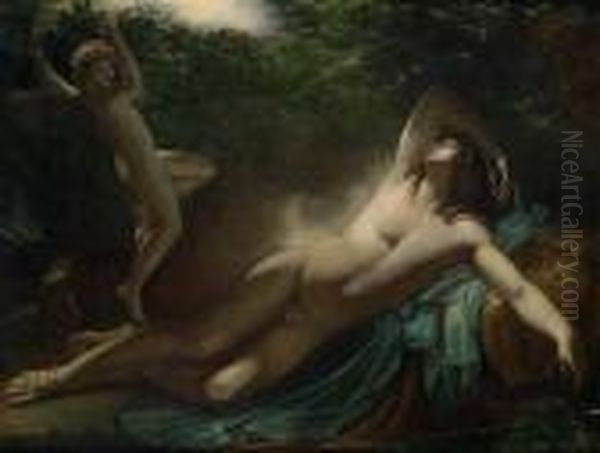 The Dream Of Endymion Oil Painting by Anne-Louis Girodet de Roucy-Triosson