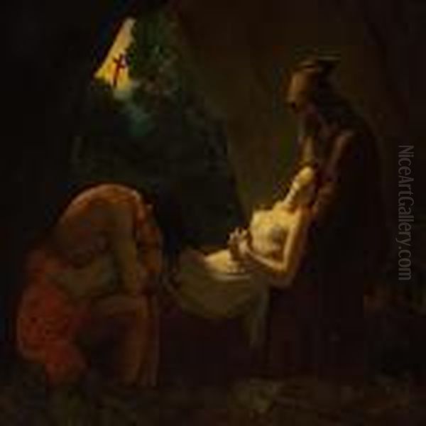 The Burial Of Atala Oil Painting by Anne-Louis Girodet de Roucy-Triosson