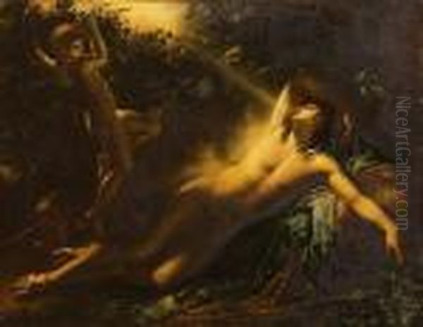 Le Sommeil D'endymion Oil Painting by Anne-Louis Girodet de Roucy-Triosson