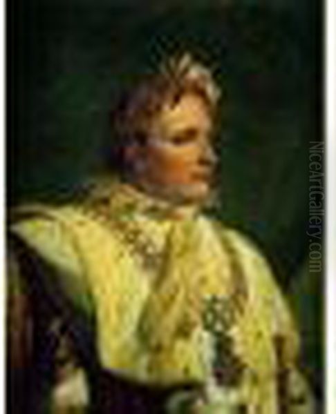 Portrait De L'empereur Napoleon En Costume De Sacre Oil Painting by Anne-Louis Girodet de Roucy-Triosson