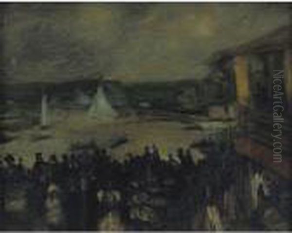 Sailing Boats, Paris Oil Painting by William Glackens