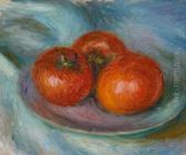 Three Tomatoes Oil Painting by William Glackens