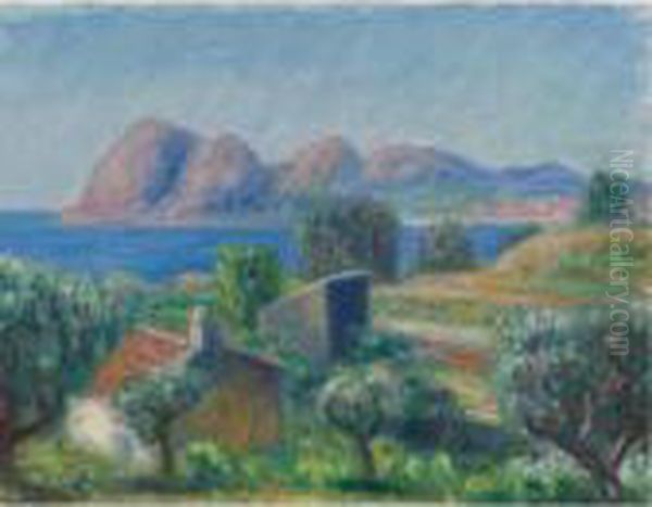 The Bay, La Ciotat Oil Painting by William Glackens