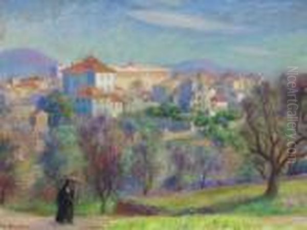 Vence Oil Painting by William Glackens