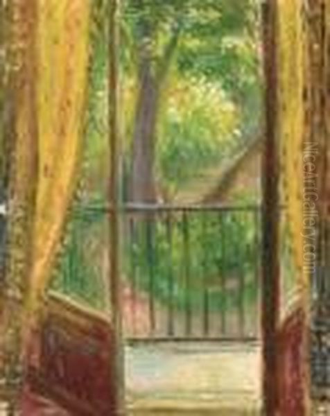 Window At 110, Rue De Bac Oil Painting by William Glackens