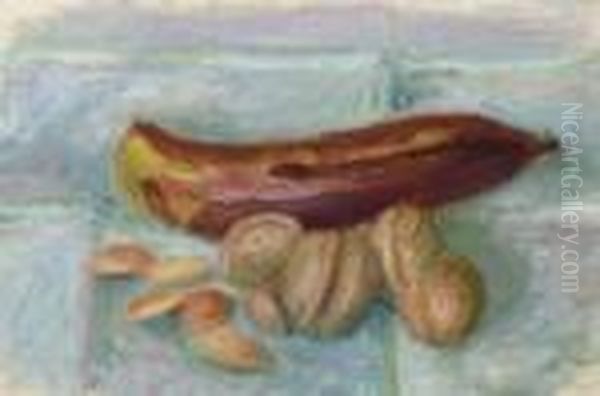 Banana And Nuts Oil Painting by William Glackens