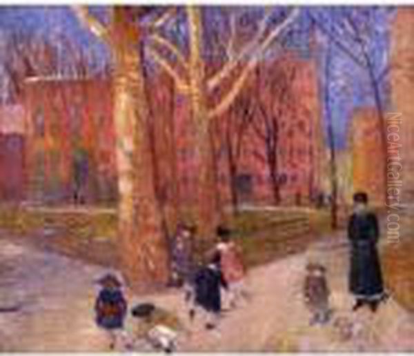 29 Washington Square Oil Painting by William Glackens