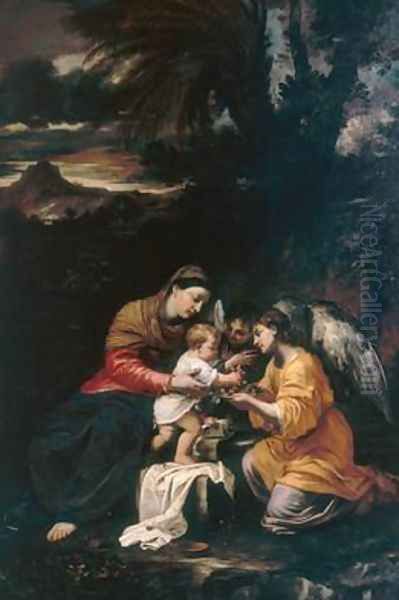 Rest on the Flight into Egypt Oil Painting by Pier Francesco Mola