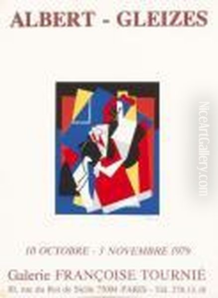 Affiche De L'exposition Oil Painting by Albert Gleizes