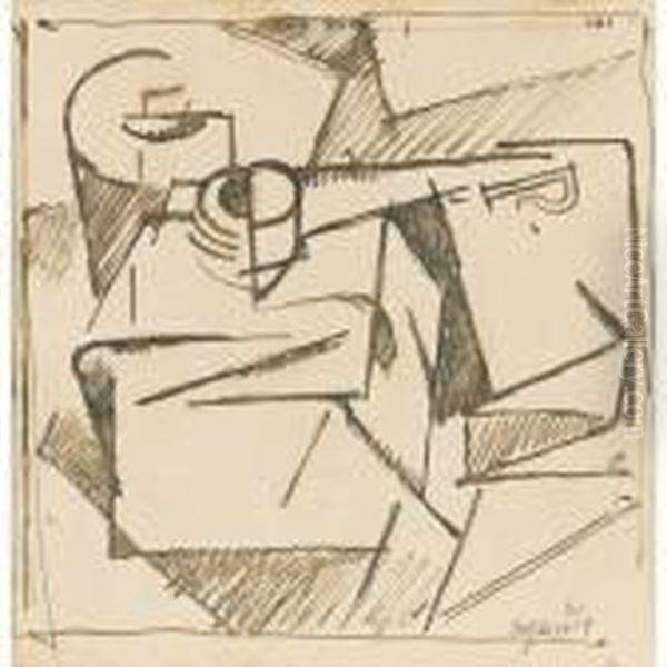 Composition Cubiste Oil Painting by Albert Gleizes