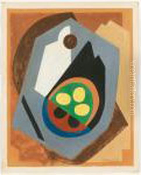 Composition Aux OEufs Oil Painting by Albert Gleizes