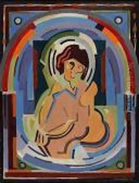 Composition Oil Painting by Albert Gleizes