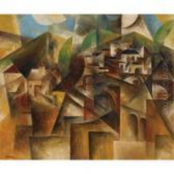 Composition Cubiste Oil Painting by Albert Gleizes