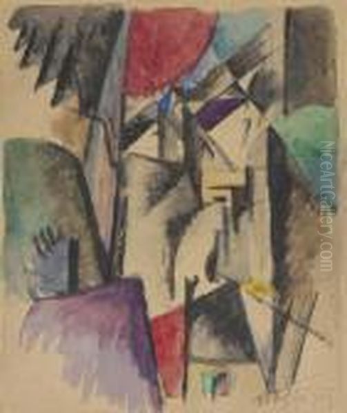 Pres De La Rue Volney Oil Painting by Albert Gleizes