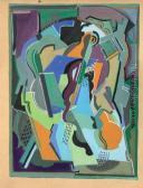 Composition Oil Painting by Albert Gleizes