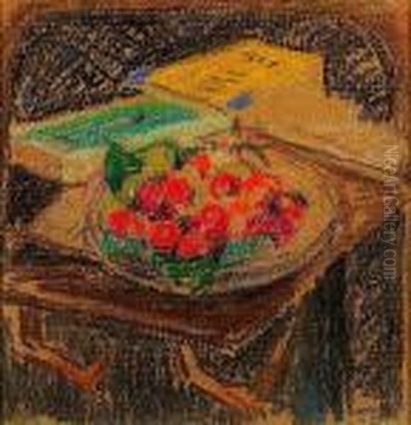 Nature Morte Aux Cerises Oil Painting by Albert Gleizes