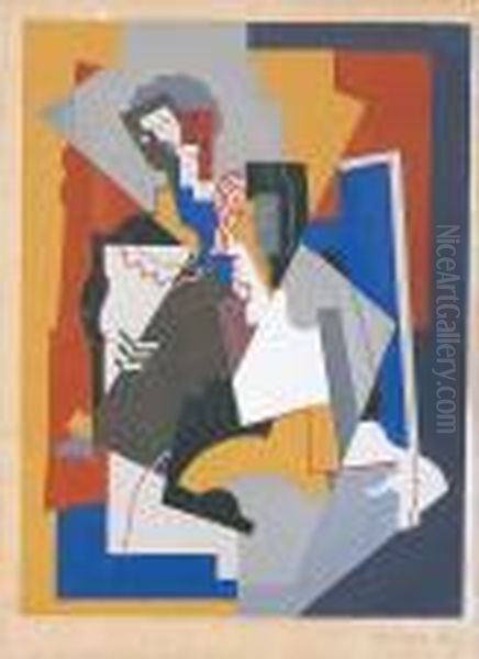 Le Couple Oil Painting by Albert Gleizes