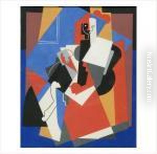 Composition Avec Une Figure Plane Oil Painting by Albert Gleizes