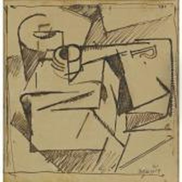 Composition Cubiste Oil Painting by Albert Gleizes