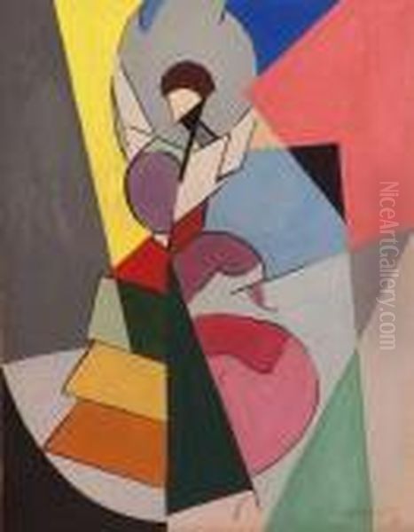 Composition Oil Painting by Albert Gleizes