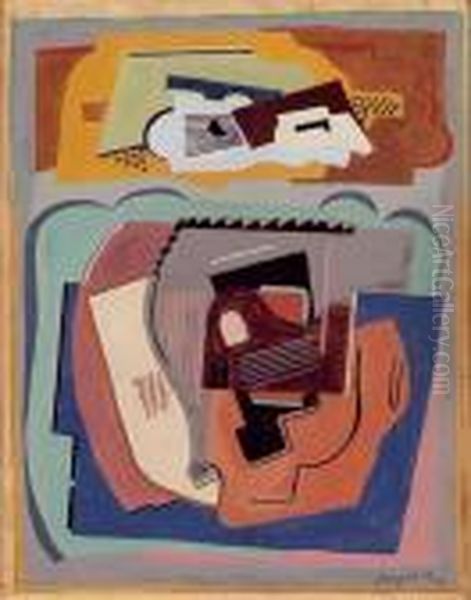 Composition Oil Painting by Albert Gleizes