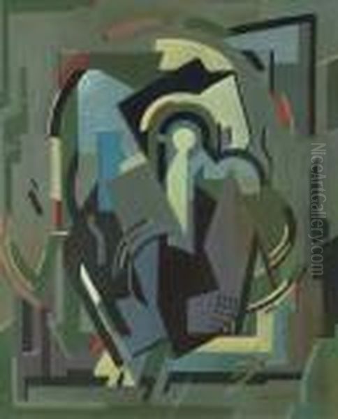 Composition Oil Painting by Albert Gleizes