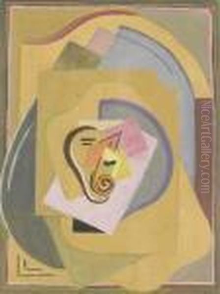 Composition Oil Painting by Albert Gleizes