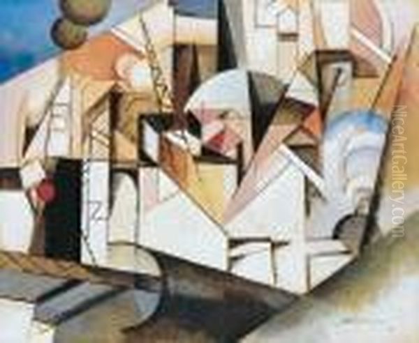 Paysage Oil Painting by Albert Gleizes