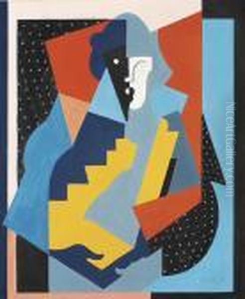 Personnage Cubiste Oil Painting by Albert Gleizes