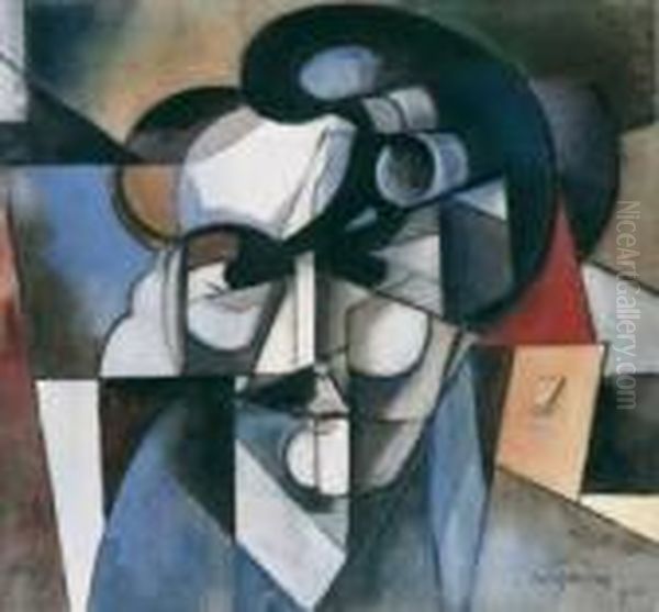 Tete D'homme Oil Painting by Albert Gleizes