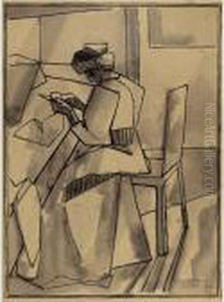 La Femme A La Cuisine Oil Painting by Albert Gleizes