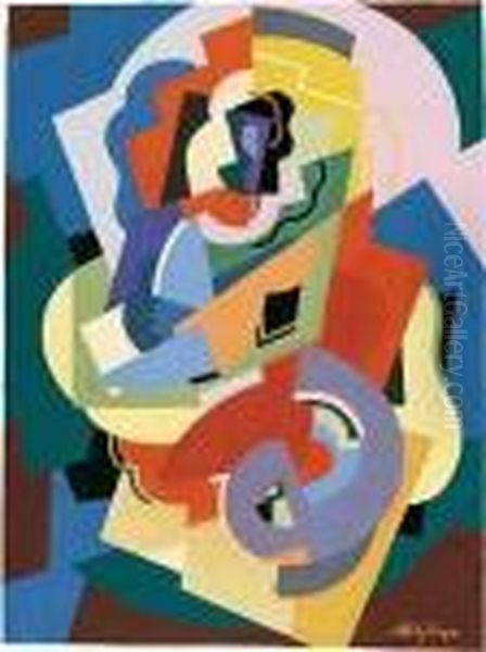 Composition Oil Painting by Albert Gleizes