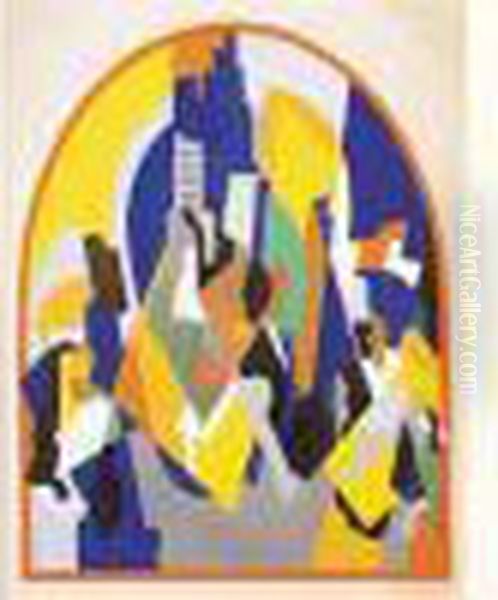 Composition Oil Painting by Albert Gleizes