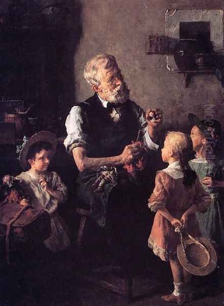 The Dollmaker Oil Painting by Louis Charles Moeller