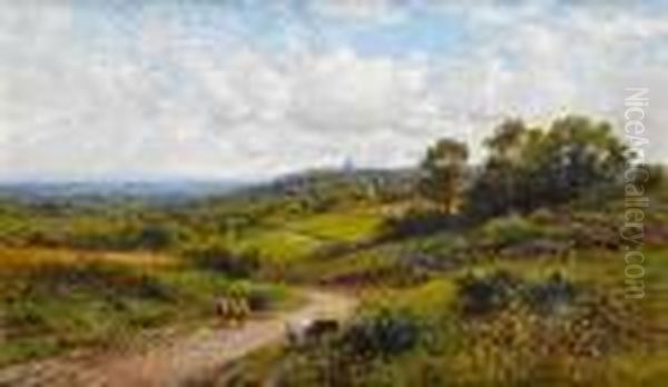 A View In Sussex Oil Painting by Alfred Augustus Glendening