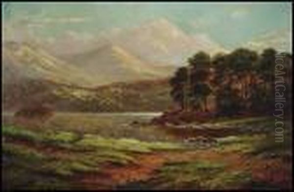 Landscape In London Oil Painting by Alfred Augustus Glendening