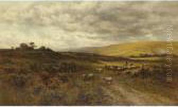 Sussex Downs Oil Painting by Alfred Augustus Glendening